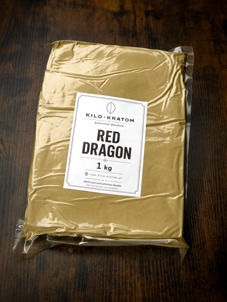 Kilo Kratom Red Dragon — 1 kg Vakuumverpackung